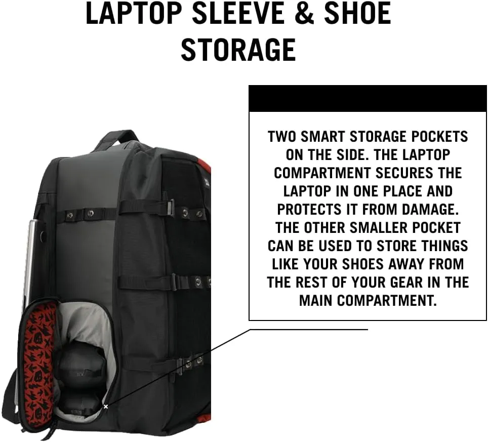 USWE Buddy 40L Athlete Gear Pack, Lightweight Backpack to Store Your Sport Gear & Essentials, Ideal For Travelling, Gym Sessions, Training and More