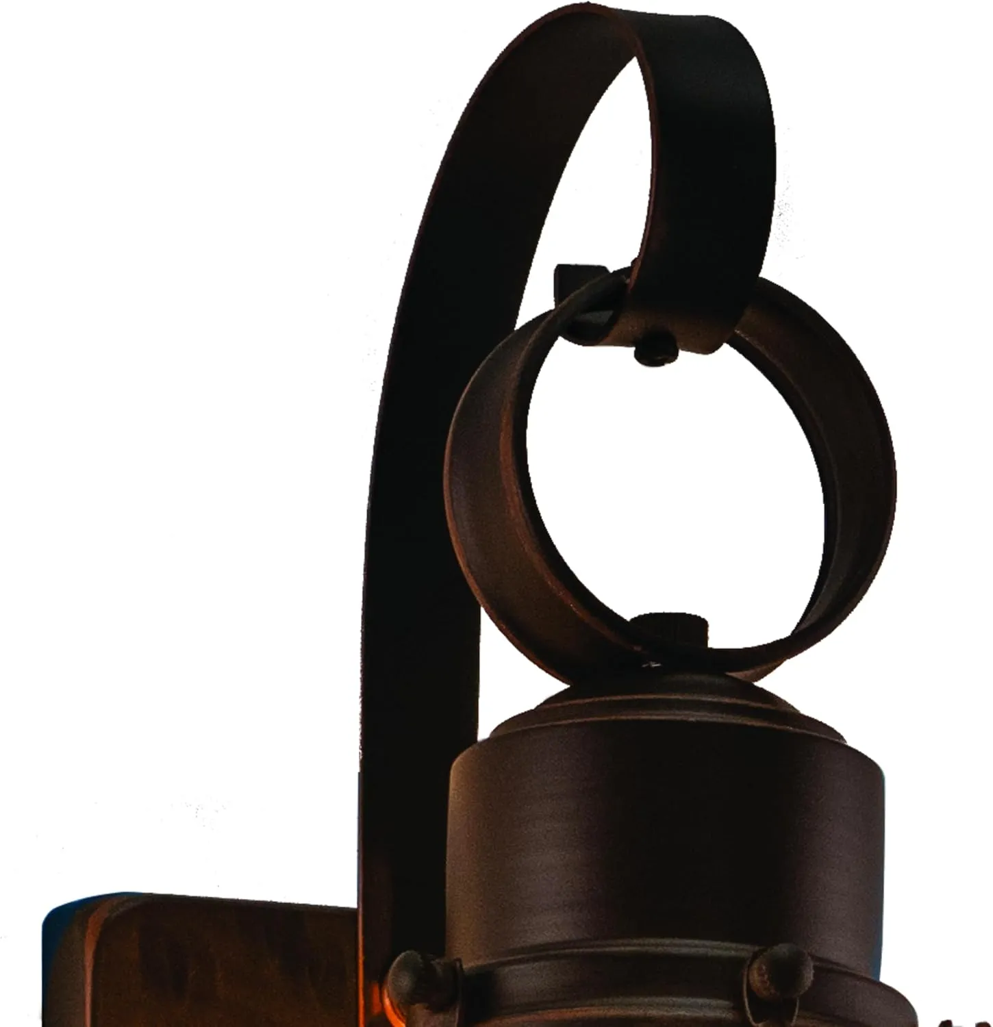 VAXCEL Chatham 1 Light Bronze Coastal Outdoor Wall Lantern Clear Glass