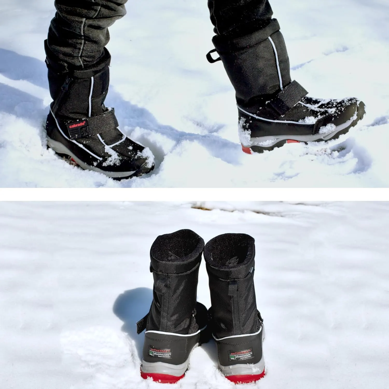 Verdin Boy's Snow Boot: Waterproof Zipper, 200g enTHERMA-Insulated Nylon, deHYDREX Waterproof, Memory Foam Footbed, Reflective Trim