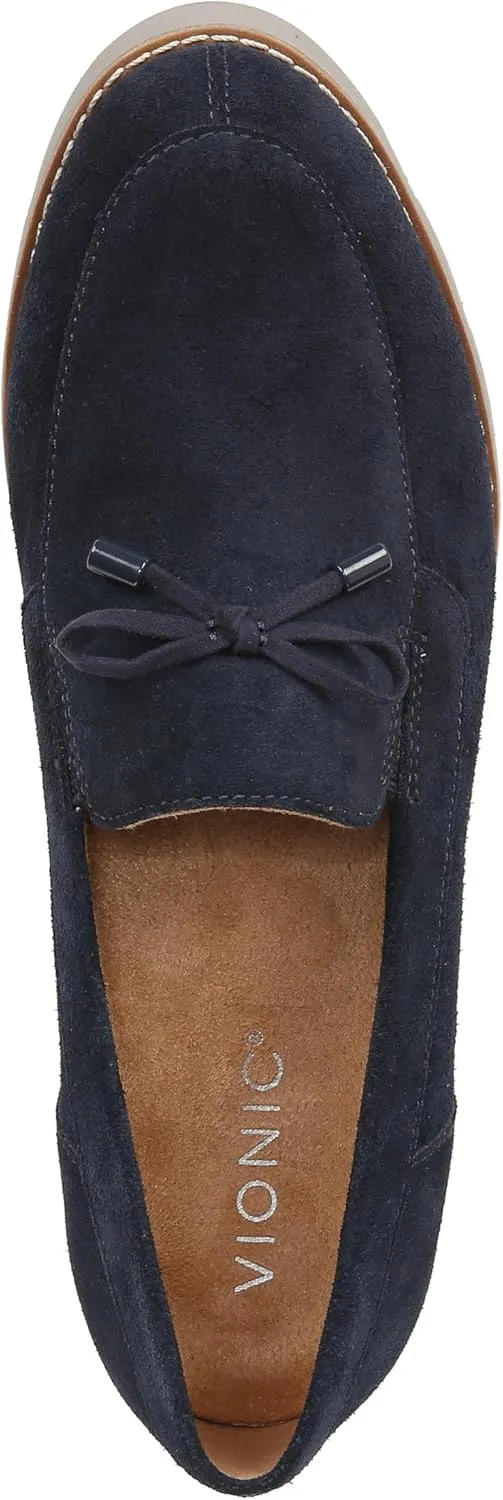 Vionic Women’s Loafer Charm Finley Comfort Lace Up- Supportive Walking Shoes That Include VIO Motion Technology Orthotic Insole with Built-in Arch Support, Helps Heel Pain, Medium and Wide Fit