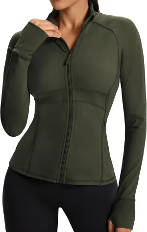 Waitfairy Zip Up Jackets for Women Lightweight Running Workout Jackets for Woman Track Jacket Women Slim Fit Women's Jacket