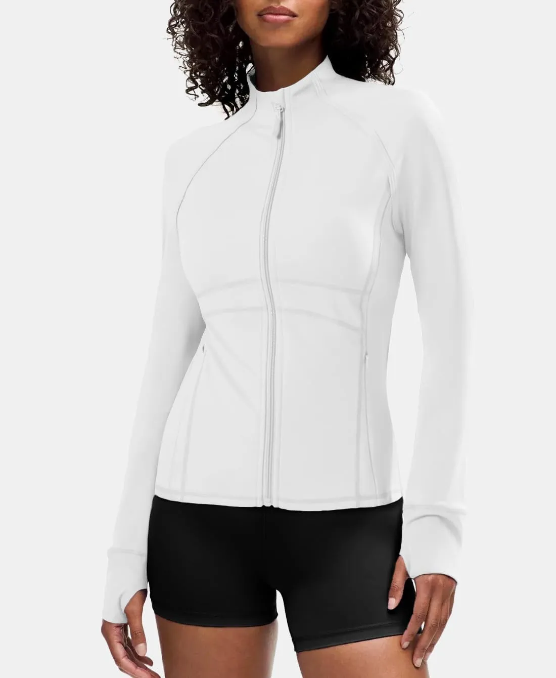 Waitfairy Zip Up Jackets for Women Lightweight Running Workout Jackets for Woman Track Jacket Women Slim Fit Women's Jacket