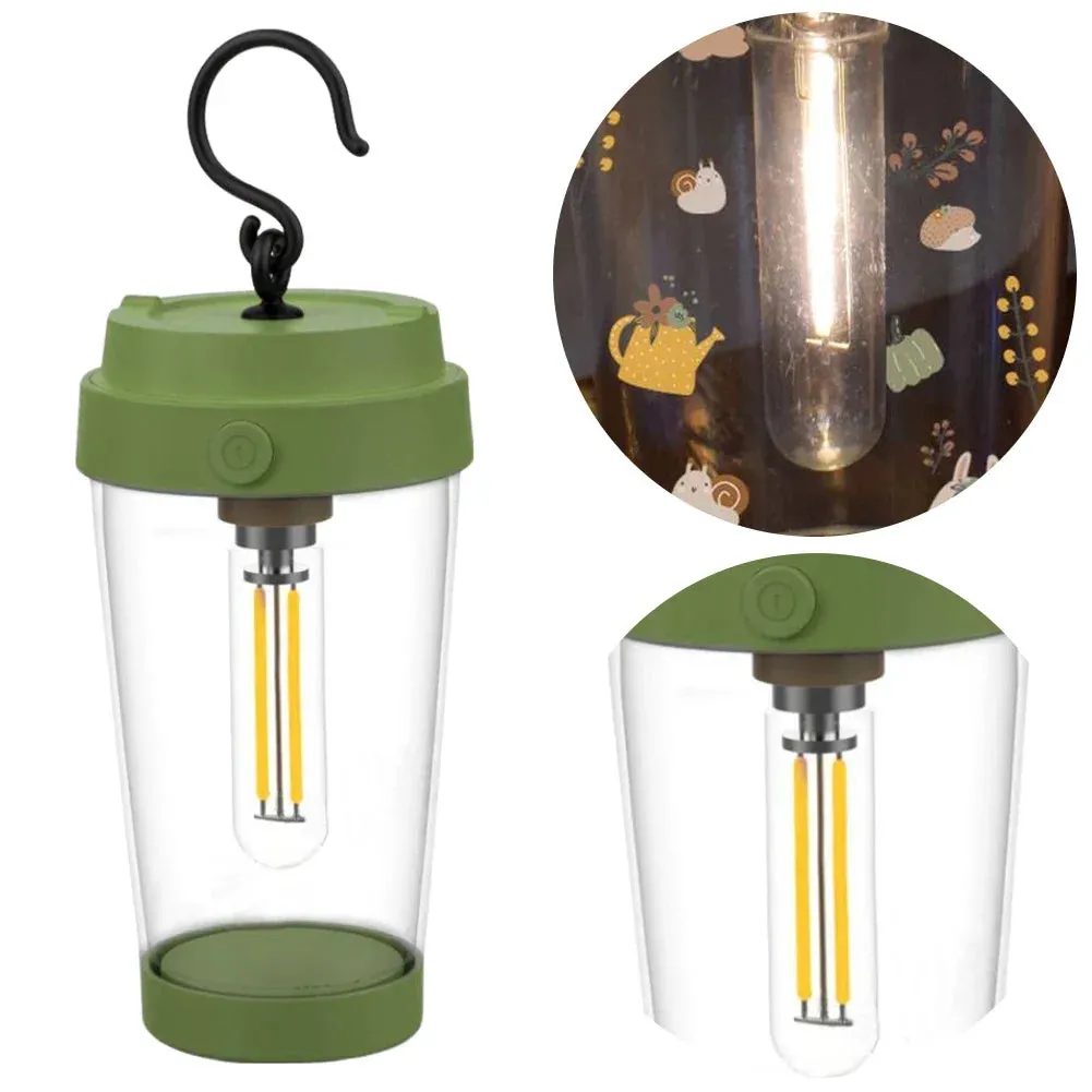 Waterproof LED Camping Lantern Battery Powered Night Light Outdoor Portable Lights 2 Mode for Outdoor Indoor for Camping Hiking