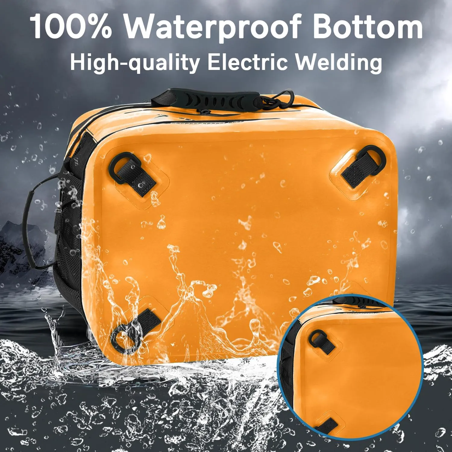 Waterproof PVC Material Paddleboard Cooler Deck Bag,40 cans Sup Deck Cooler Bag,Cooler Bag for Paddleboard,Lunch Box Cooler Insulated Bag,Camping Cooler Bag,Kayak Cooler Bag