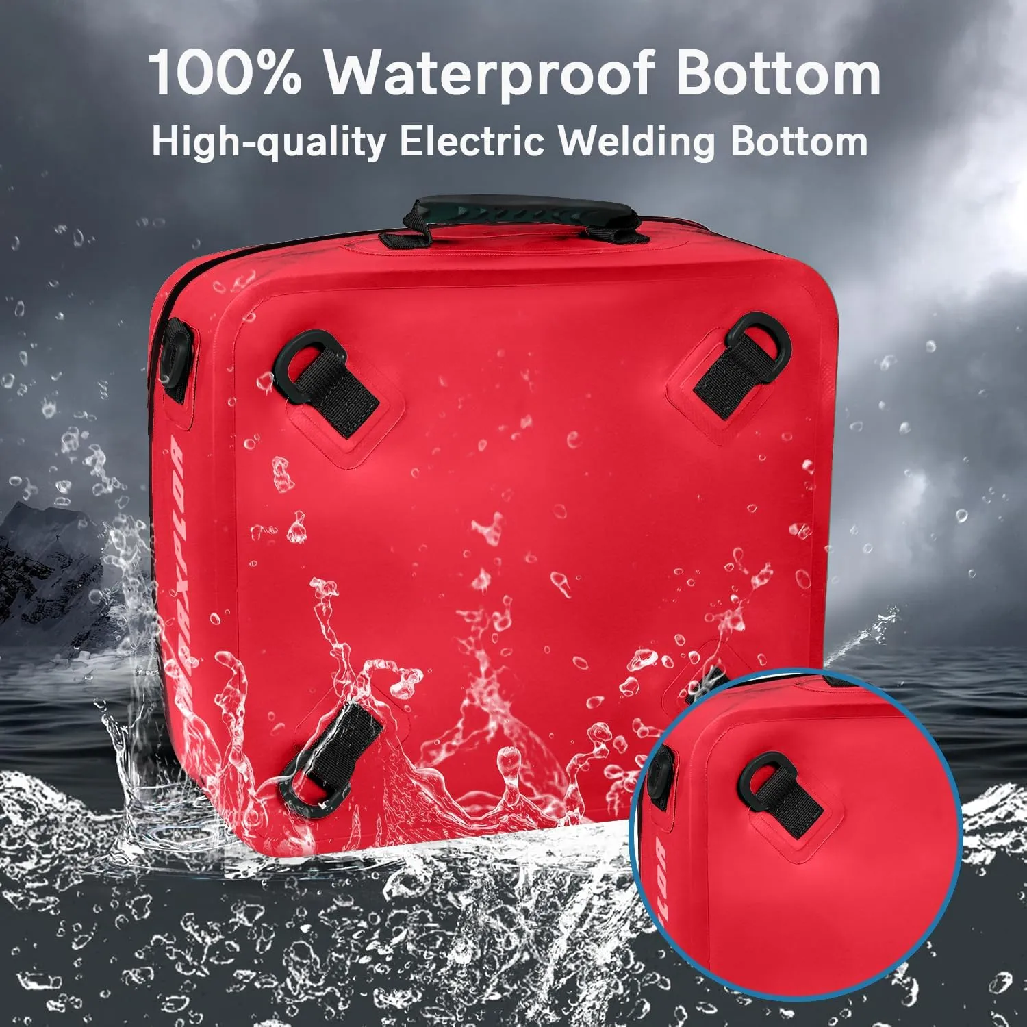 Waterproof PVC Paddleboard Cooler Deck Bag - 12 Can Soft Insulated Cooler for Paddleboarding, Camping, Kayaking