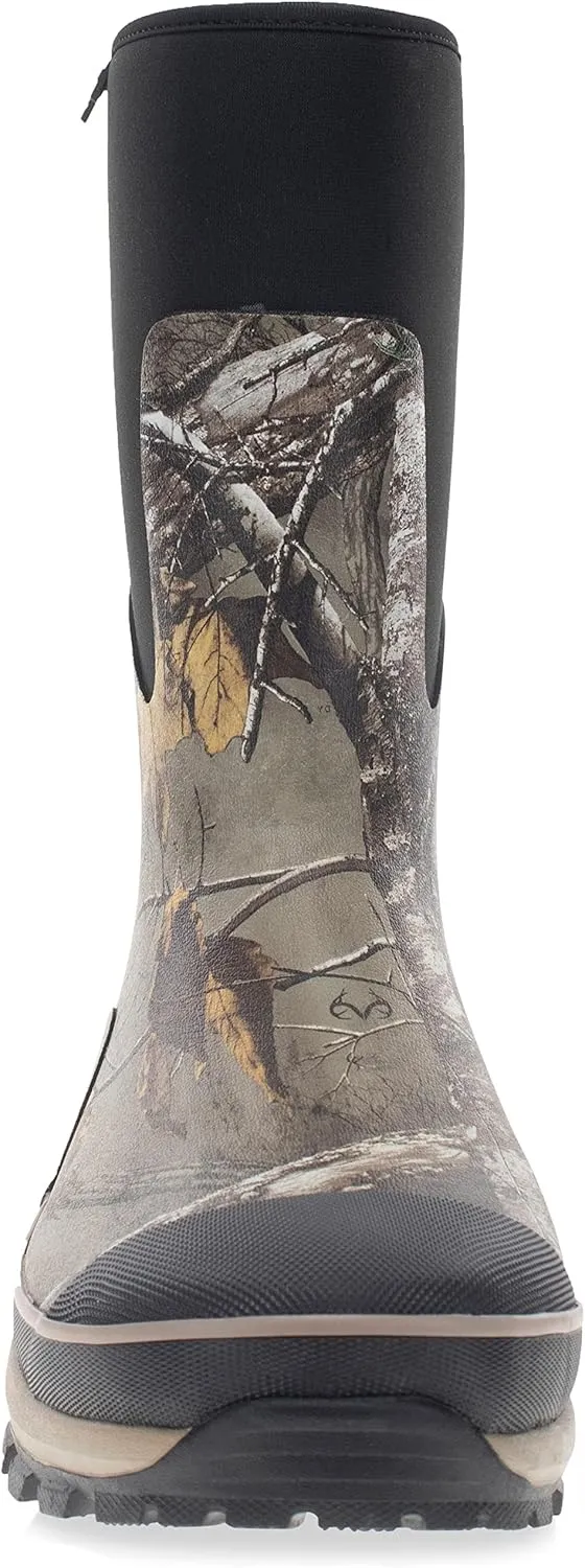 Western Chief Men's Neoprene Mid Height Waterproof Boot with Memory Foam Insole Calf