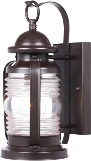 Westinghouse 3424017 6230100 Weatherby One-Light Outdoor Wall Fixture, Weathered Bronze Finish with Clear Glass, 1 Pack