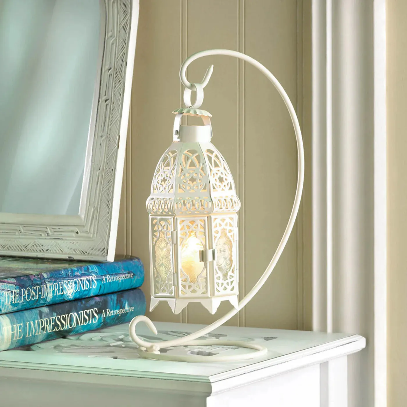 WHITE CANDLE Friendly LANTERN WITH FANCY Hassle-free shipping STAND