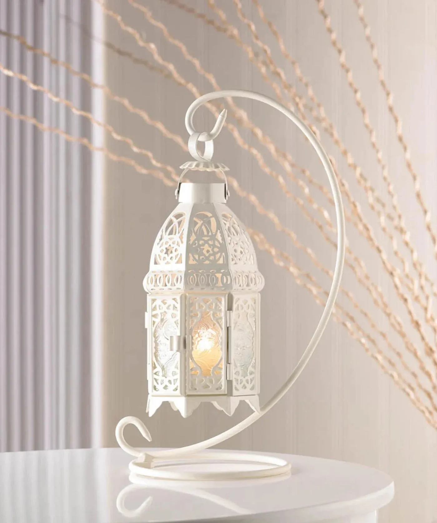 WHITE CANDLE Friendly LANTERN WITH FANCY Hassle-free shipping STAND