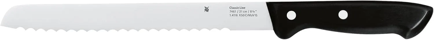 WMF 21 Classic Line Bread Knife, Black