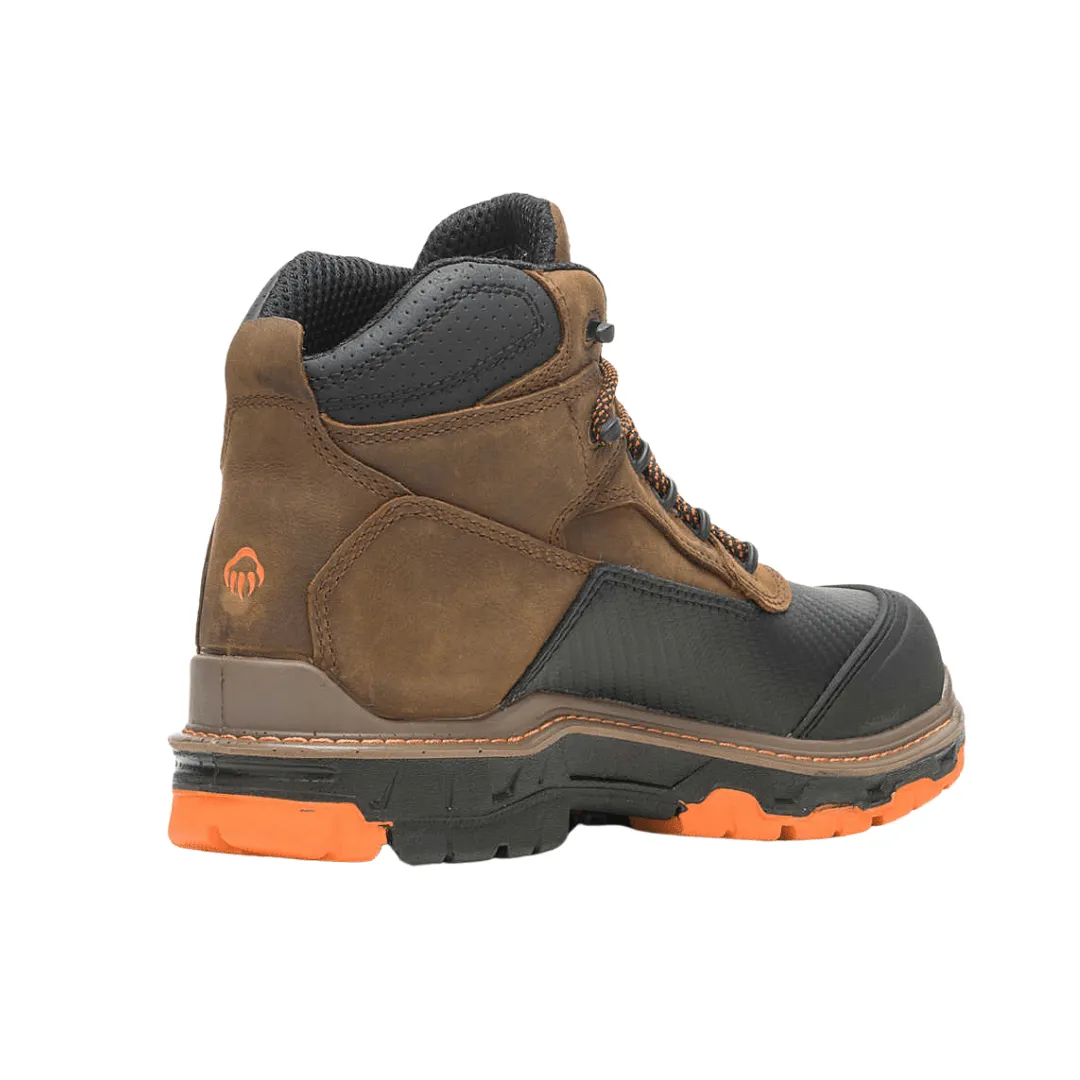 Wolverine Men's Overpass Brown Leather CarbonMAX 6" Boot Boot W10717