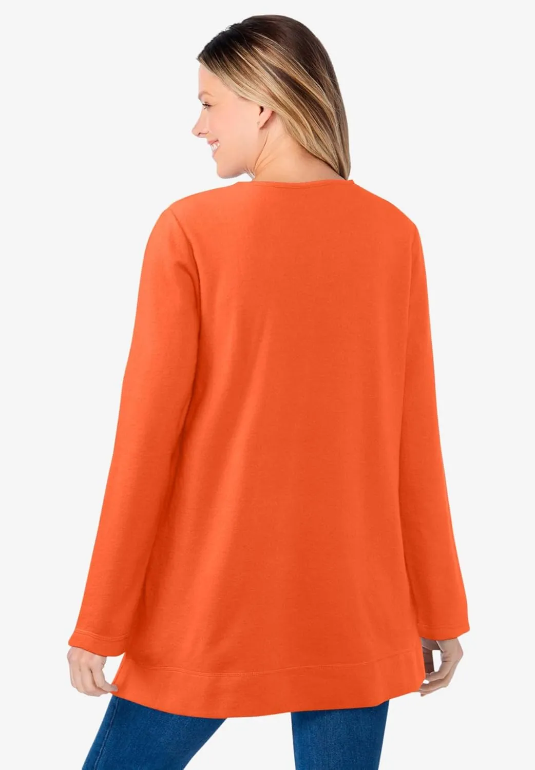 Woman Within Plus Size Sherpa Sweatshirt