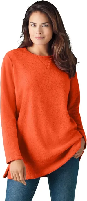 Woman Within Plus Size Sherpa Sweatshirt