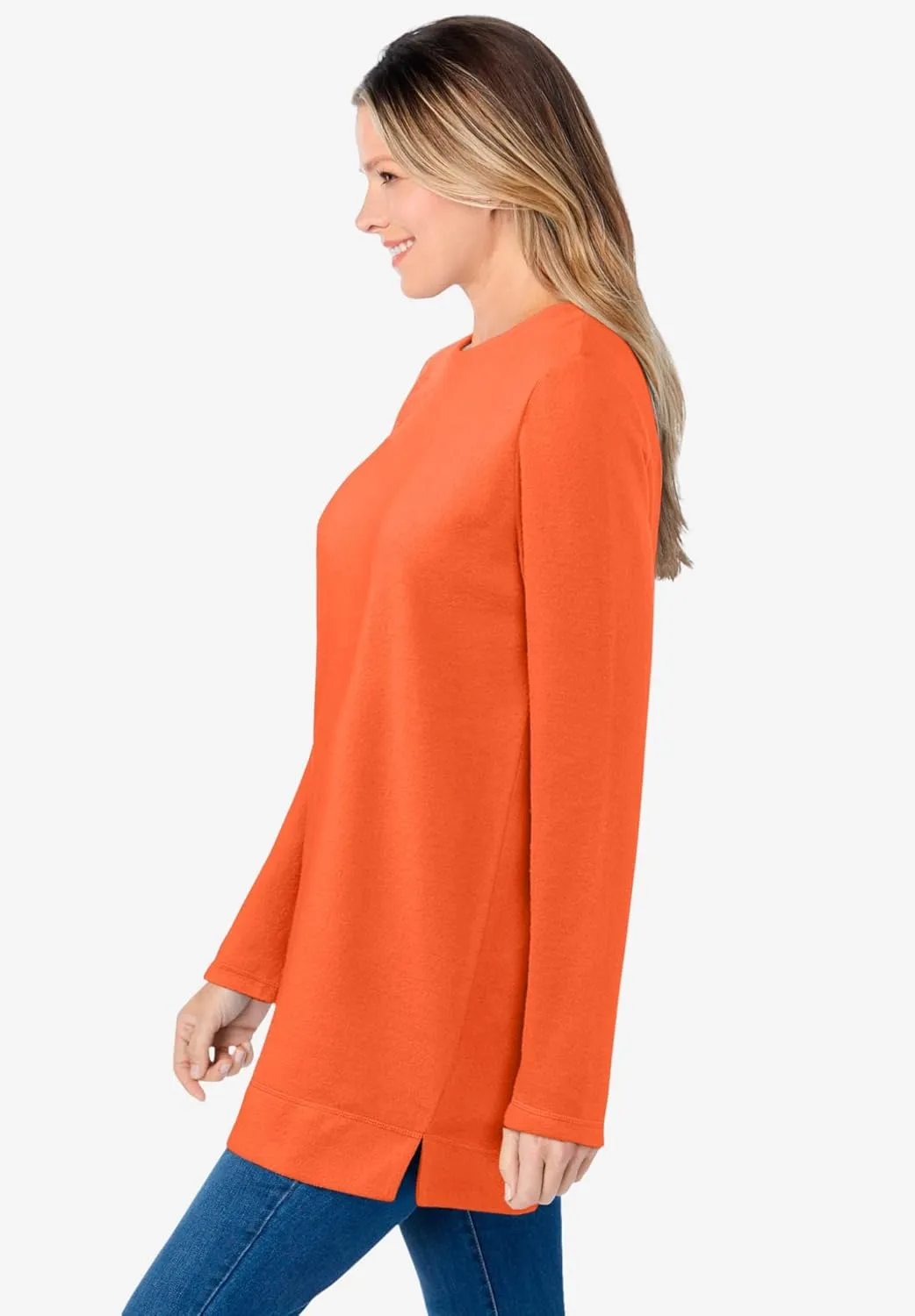 Woman Within Plus Size Sherpa Sweatshirt
