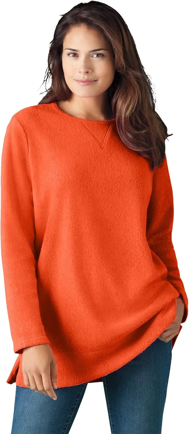 Woman Within Plus Size Sherpa Sweatshirt
