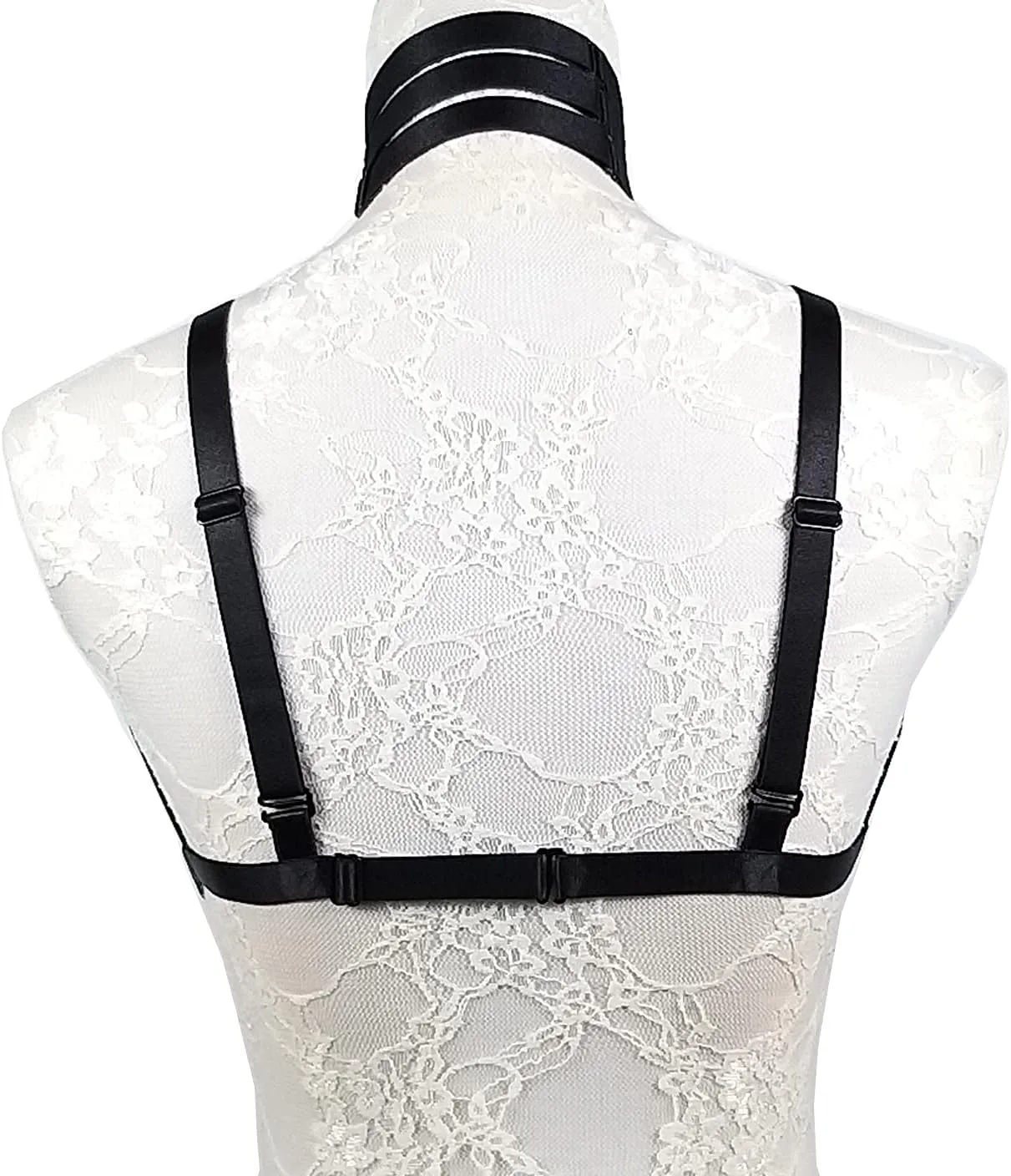 Women Harness Caged Bra Body Harness Cupless Bra Elastic Lingerie Punk Gothic Style Strappy Bralette