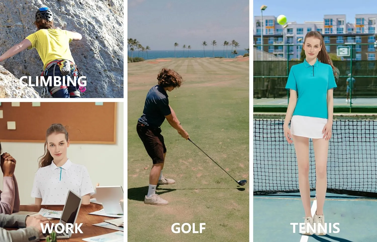 Women Print Golf Sport Polo Shirts Athletic Lightweight Quick Dry Slim Stretchable Tennis Short Sleeve Shirts
