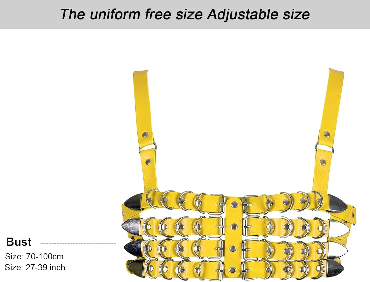 Womens Leather Full Cage Body Harness Tops Hollow Out Lingerie Punk Gothic Halloween Rave Clothing