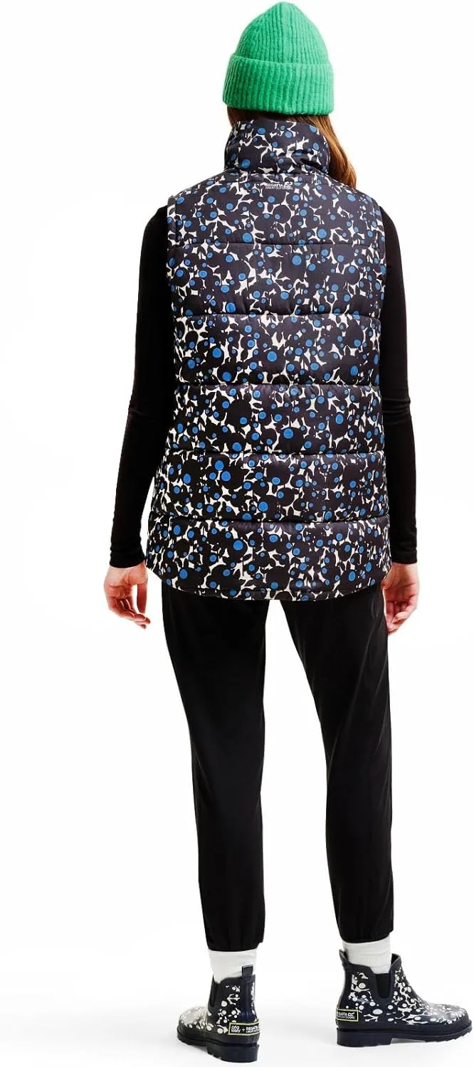 Womens Orla Kiely Printed Padded Bodywarmer Gilet