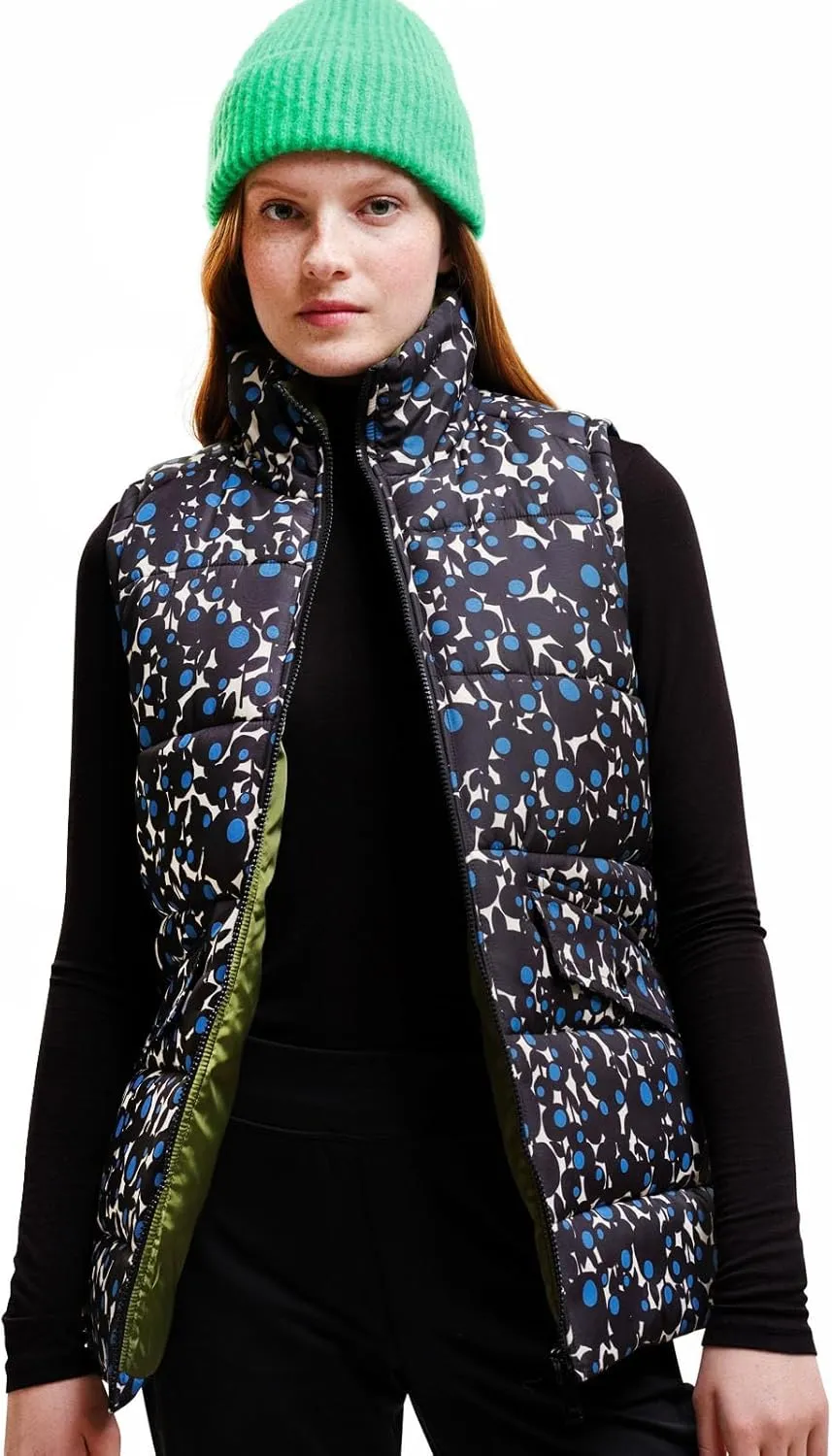 Womens Orla Kiely Printed Padded Bodywarmer Gilet