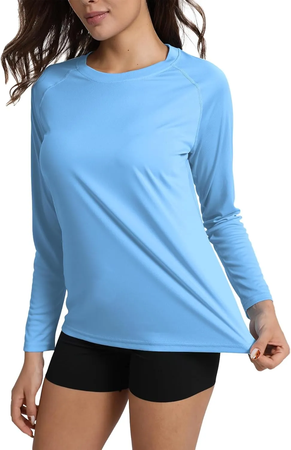 Women's UPF 50  Rash Guard Long Sleeve Sun Protection UV SPF Shirts Lightweight Swim Cool T-Shirts