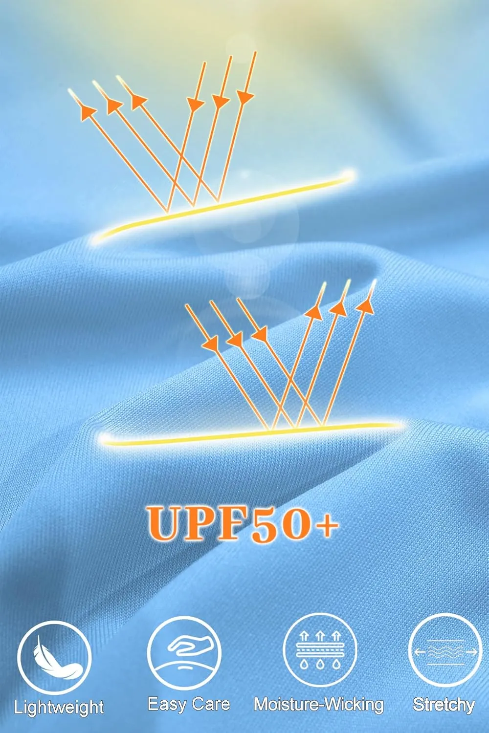 Women's UPF 50  Rash Guard Long Sleeve Sun Protection UV SPF Shirts Lightweight Swim Cool T-Shirts