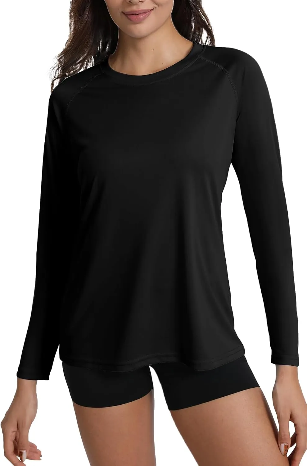 Women's UPF 50  Rash Guard Long Sleeve Sun Protection UV SPF Shirts Lightweight Swim Cool T-Shirts