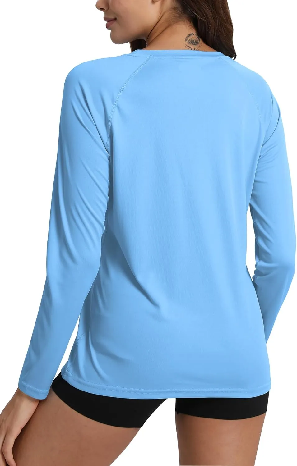 Women's UPF 50  Rash Guard Long Sleeve Sun Protection UV SPF Shirts Lightweight Swim Cool T-Shirts