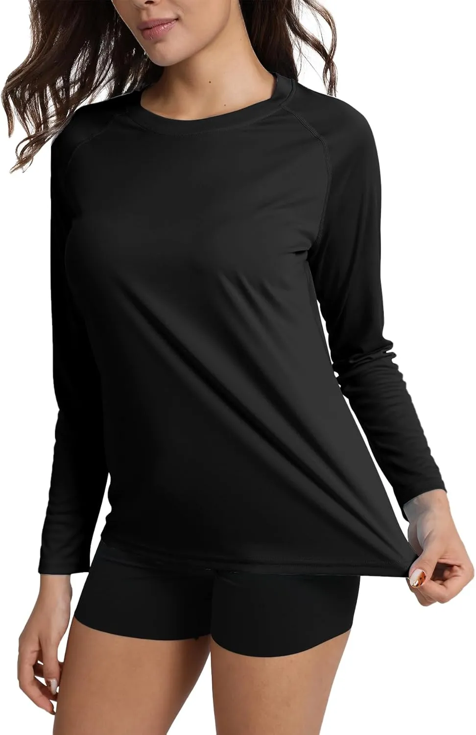 Women's UPF 50  Rash Guard Long Sleeve Sun Protection UV SPF Shirts Lightweight Swim Cool T-Shirts