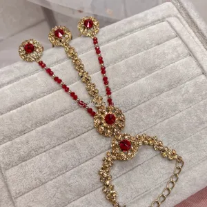 Yasmeen Hand Harness - Maroon
