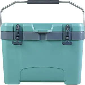 YELLOW JACKET 27 Quart Ice Cooler, Portable Ice Chest Hard Cooler Box with Retention Insulation and Heavy Duty Handle for Camping, Picnic, Beach, Drink, Beverage, Fishing