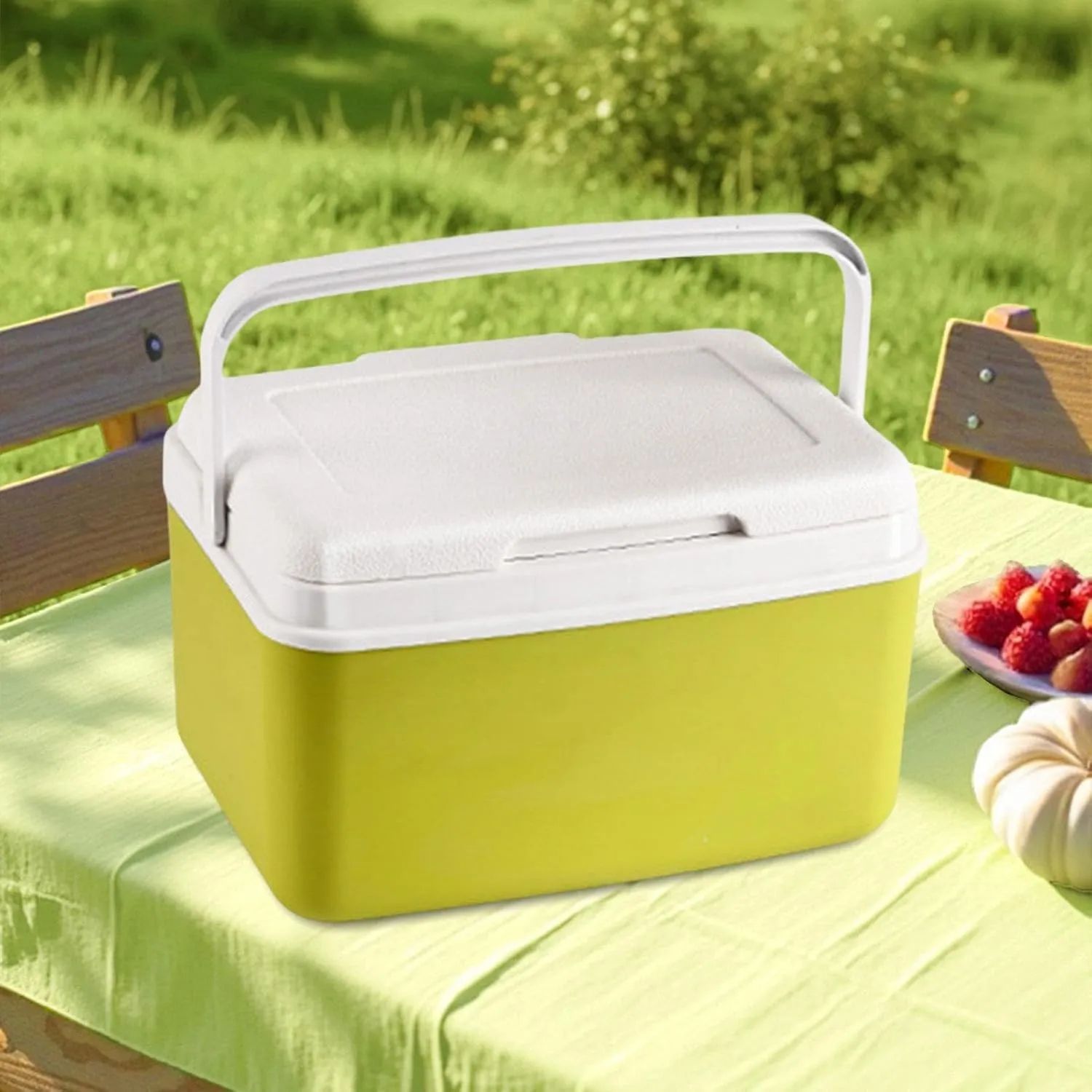 YIJU Insulated Box Hot/Cold Retention Cooler Food Carrier Large Capacity Car Refrigerator Ice Chest Small for Stall Beach Fishing