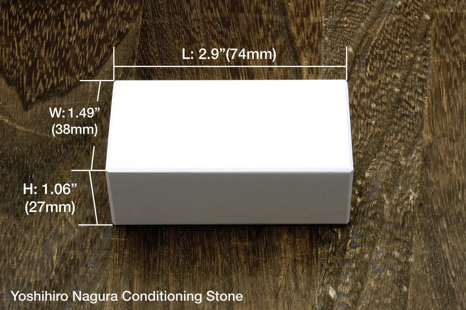 Yoshihiro Knife Sharpening Stone Fixer & Nagura Conditoning Stone Chef's Tools (Regular Set - Black)
