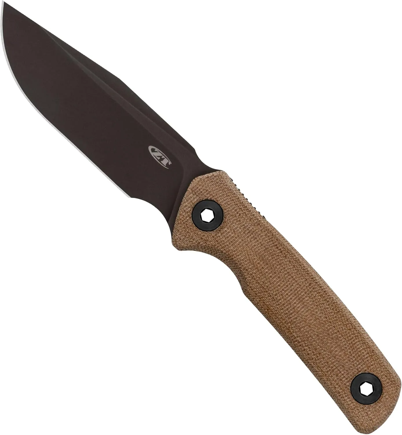 Zero Tolerance 0004, ZT Original Design, Full Tang Fixed Blade Knife, Made in the USA, CPM Cru-Wear, Leather Sheath