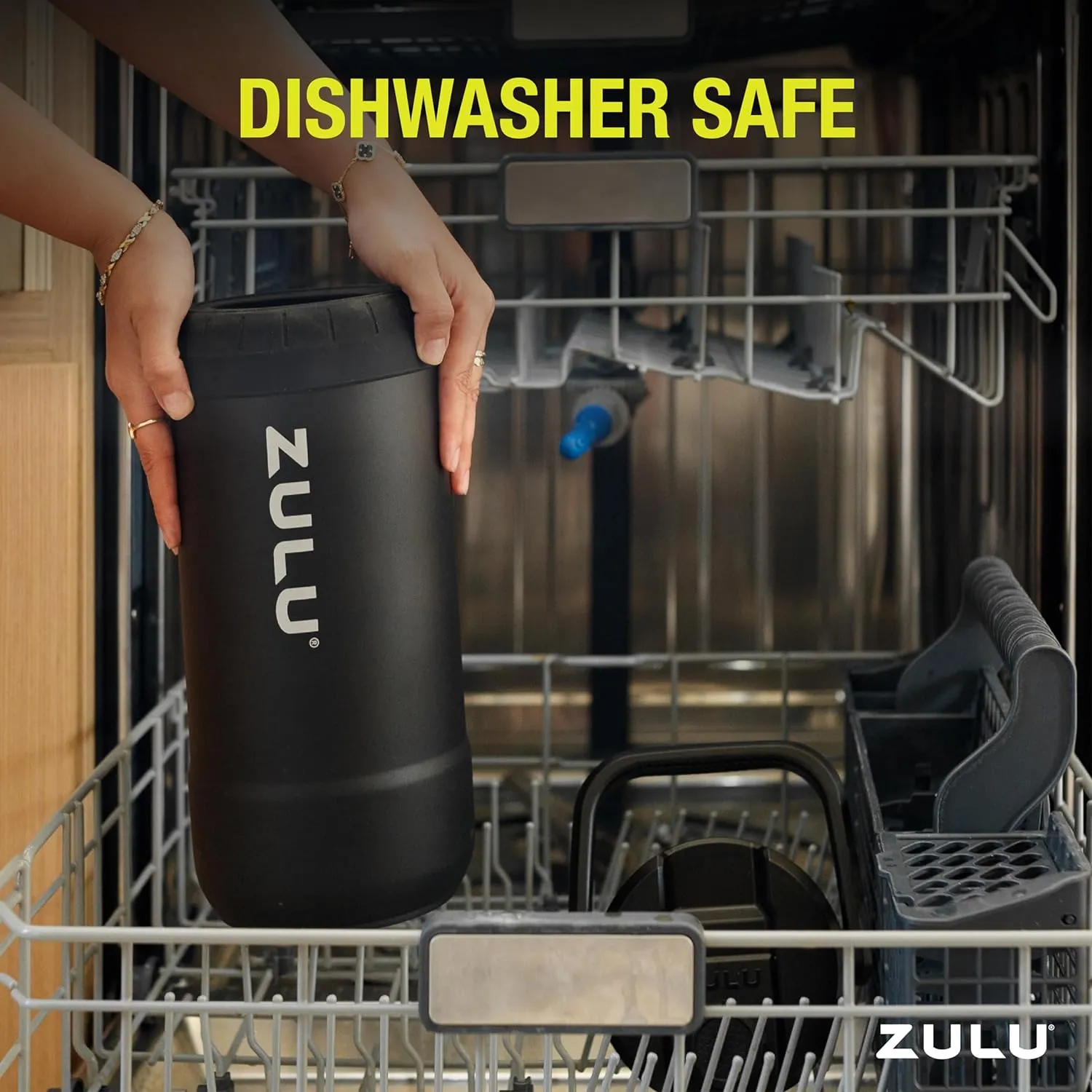 ZULU Goals Vacuum Insulated Large Capacity Stainless Steel Water Bottle | Reusable Jug Thermoses with Carry Handle | Leak-Proof Lid | Perfect for Travel, Workout, Gym, Hiking, Camping | 64oz, 101oz