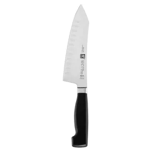 ZWILLING J.A. Henckels Four Star 7" Hollow Edge Rocking Santoku Knife